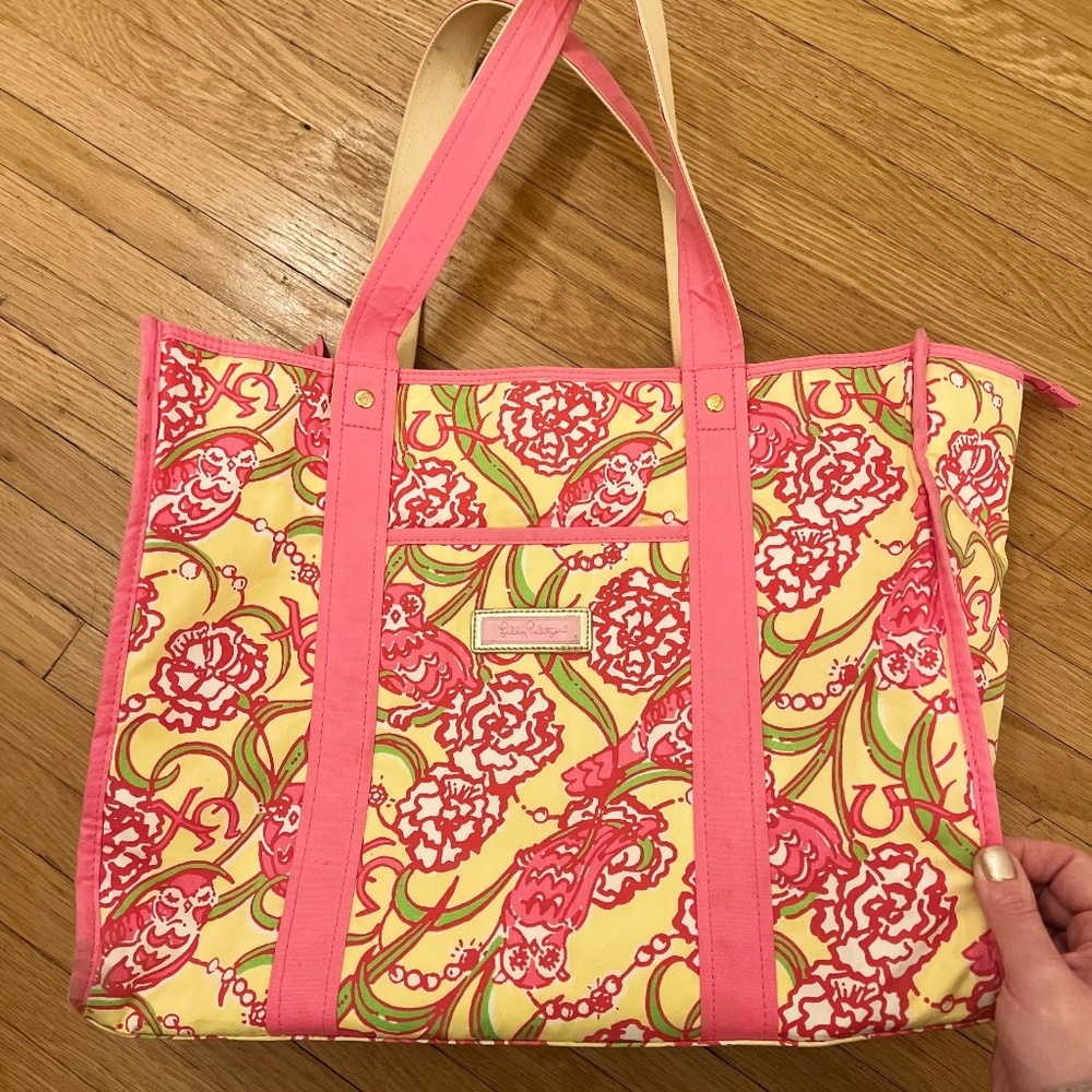 Lilly Pulitzer Chi Omega Sorority Tote Bag